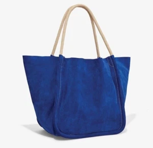 Proenza Schouler blue suede XL tote - Picture 1 of 11