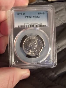 1979 D PCGS MS63 1 $ Susan B Anthony Dollar Münze - Bild 1 von 5