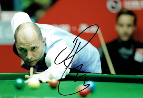 Joe PERRY 2017 Signed Autograph Photo B SNOOKER Sheffield Crucible AFTAL COA Cover