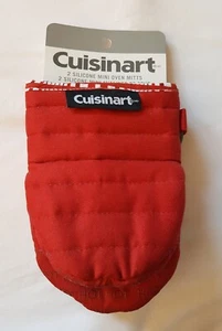 NWT Cuisinart Mini Silicone Oven Mitts RED - Picture 1 of 4