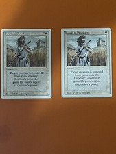 SWORDS TO PLOWSHARES 2x Both Perfect Mint Rare Condition Revised Edition MTG LOT