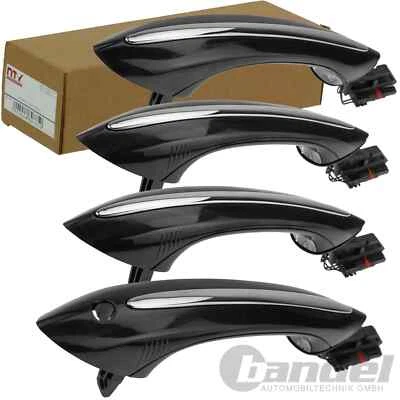 4 maniglie porta esterne anteriori + posteriori LI + RE NERE adatte per BMW F10 ACCESSO COMFORT - Immagine 1 di 4