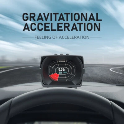 Coche OBD+GPS+Medidor de pendiente LCD HUD Head Up Display Velocímetro RPM Alarma Temperatura KM/H Foto 1 de 4