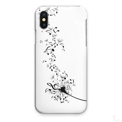 FLOWER PHONE CASE DANDELION MUSIC NOTES HARD COVER FOR APPLE SAMSUNG HUAWEI... - Image 1 of 4
