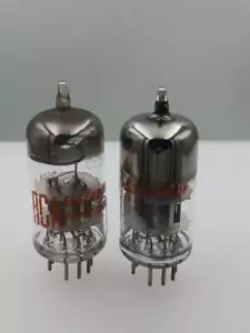 Pair RCA 6BQ7A Test NOS 8000/7800gm & 7300/7200gm Black Plate Serious Tubes T346 - Picture 1 of 4