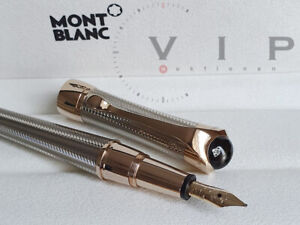 MONTBLANC ETOILE ETERNELLE STERLING SILVER & DIAMOND FOUNTAIN PEN STYLO PLUME *B