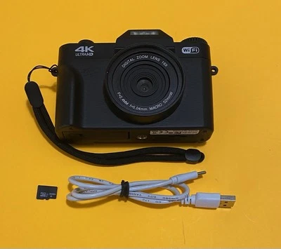 Lente macro cámara video digital zoom 16x 48 megapíxeles CÁMARA DIGITAL funcionando Foto 1 de 4