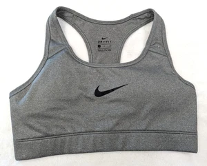 Reggiseno sportivo Nike Dri Fit taglia S Victory grigio imbottito medio impatto racerback 1021 - Foto 1 di 3