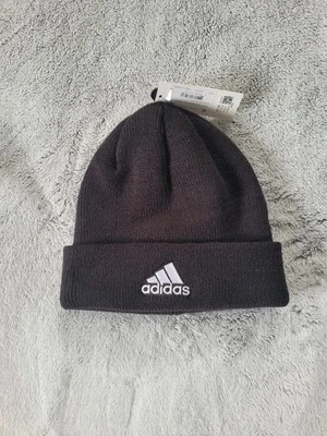 Adidas Mens Team Issue Cuffed Beanie Black Knit Logo One Size Fits Most NWT  - Image 1 of 4