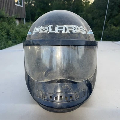 Vintage Polaris Indy Racing Bell Helmet Snowmobile Full Face Adult Size XL - Image 1 of 4