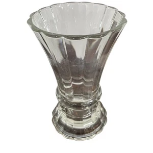Luminarc Crystal Vase Gerbe France Fluted 8.5”Tall Heavy Base - Picture 1 of 8