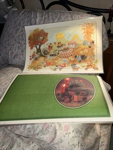 5 tovagliette reversibili vintage Ringraziamento/Natale di Giordano - Foto 1 di 21