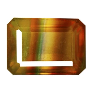 10.64Ct Octagan 13.77 x 9.94 x 8.07 MM Bi Color Natural Bi-color Fluorite - Picture 1 of 5