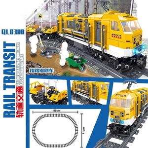 Train Building Block Set Rail Transit Tram Model Bricks Railway Toy Gift Kids - Picture 1 of 7
