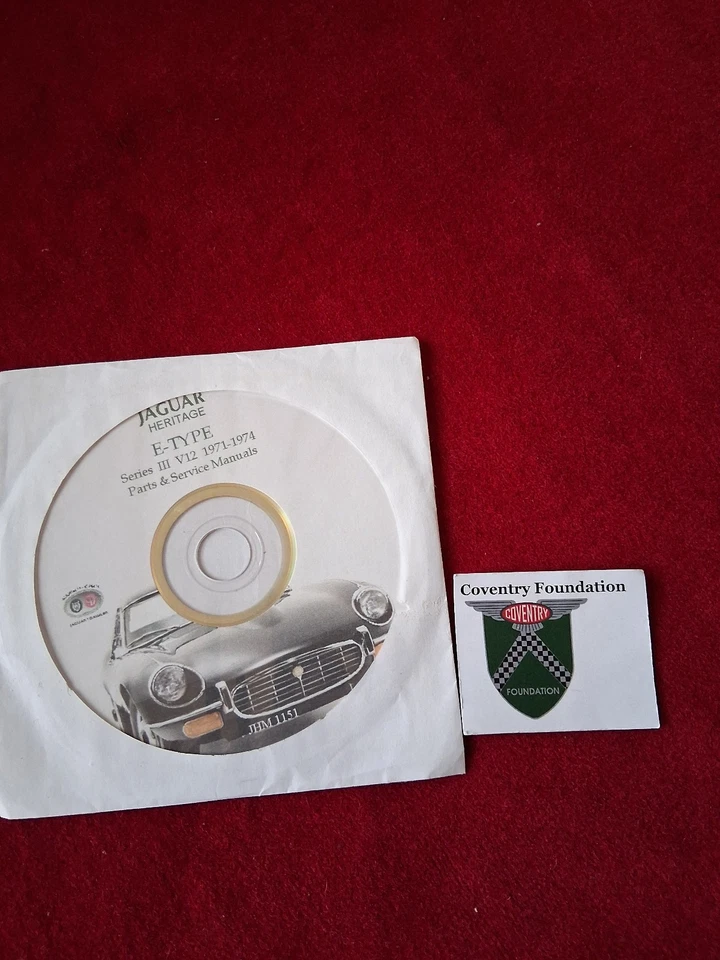 Jaguar Heritage E-Type Serie III V12 '71-'74 piezas y manuales de servicio CD JHM1151 Foto 1 de 1
