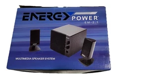 ENERGY POWER EM 2.1 MULTIMEDIA LAUTSPRECHERSYSTEM KOSTENLOSER VERSAND 1013538 - Bild 1 von 4