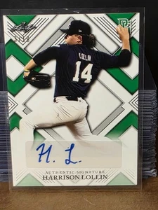 2023 Leaf Perfect Game Showcase Yellow Harrison Lollin Auto /10 Jersey #AU-HL1 - Picture 1 of 3
