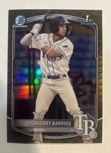 2025 Bowman - Chrome Prospects Gregory Barrios #BCP-7 Reptilian Refractor RC - Picture 1 of 2