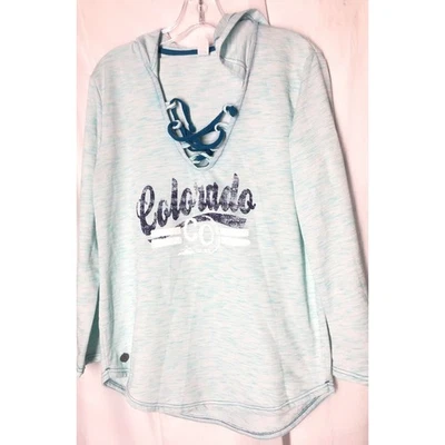 Sudadera con Capucha Salt Creek Med para Mujer Colorado Cuello Cruzado Manga Larga Pull Over Foto 1 de 4