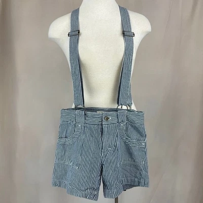 Mono corto vintage años 90 CONSTRUIDO POR WENDY para mujer (2) algodón a rayas antidisturbios niña Foto 1 de 4