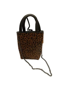 Cleobella  Anthropologie Leopard Crossbody Purse mini Tote - Picture 1 of 10
