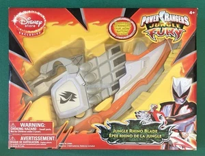 Power Rangers Jungle Fury JUNGLE white RHINO BLADE Neu Disney Store Exclusive - Bild 1 von 6