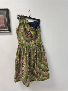 One Shoulder Cut Out Maxi Dress XL Abstract Print - Picture 1 of 11