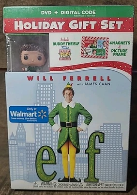 NEW RARE OOP WALMART FUNKO POP KEYCHAIN WILL FERRELL ELF DVD BOXED SET 2003 - Image 1 of 4
