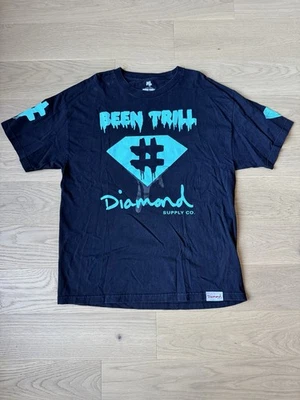 Camiseta Been Trill X Diamond Supply Co Preta GG Virgil Abloh Garça Preston  - Imagem 1 de 4