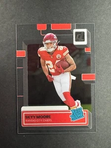 Skyy Moore 2022 Panini Clearly Donruss Rated Rookie #74 Chiefs - Picture 1 of 2