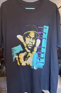 Ice Cube Mens Tshirt Black Graphic Tee Music Rapper Hip Hop Logo New Large - Picture 1 of 5