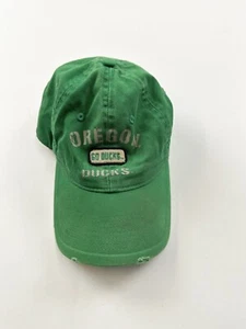 Oregon Ducks Hat Dad Cap Adult Green Distressed NCAA By Signatures - Picture 1 of 5