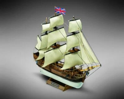 Dusek MiniMamoli MM01 H.M.S. Bounty, wooden model kit, scale 1:135 - Immagine 1 di 2