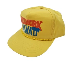 Vintage Millwork Hawaii Neon Yellow Rope Adjustable Snapback Trucker Hat Cap - Picture 1 of 10