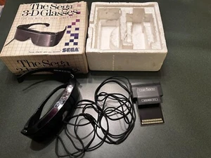 Sega Master System Sega 3D 3-D Glasses UNTESTED BROKEN ARM/HINGE - Picture 1 of 14