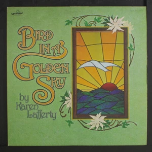 KAREN LAFFERTY: bird in a golden sky MARANATHA 12" LP 33 RPM - Picture 1 of 2