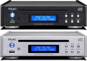 TEAC PD-301-X CD Player Wide FM Tuner USB Port Black Silver AC100V From Japan - Picture 1 of 7