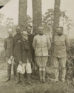 Theodore Roosevelt with Leonard Wood and Joseph Wheeler in Tampa Photo Print - Picture 1 of 1