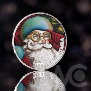 Santa Claus 1/2 oz Proof-like Silver Coin 500 Francs CFA Cameroon 2025 - Picture 1 of 8