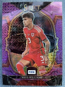 Neco Williams 2023 Panini Select FIFA TERRACE LEVEL PURPLE MOJO PRIZM 74 Wales - Picture 1 of 2