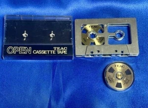 TEAC OPEN CASSETTE TAPE RH-1 supporto e nastro NT-50 raro in ottime condizioni - Foto 1 di 5