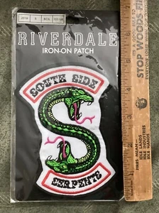 Large NeW Riverdale EMBROIDERED PATCH Iron-on Sew-on SOUTH SIDE SERPENTS 4” - Picture 1 of 2