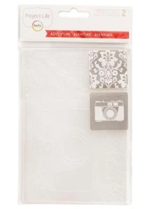 Project Life ADVENTURE (2) Embossing Folders Camera Becky Higgins Planner - Picture 1 of 1