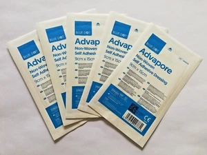 9cm x 15cm BIG PLASTER ADHESIVE WOUND DRESSING (PACK OF 5) -KNEES, ELBOWS, HIPS - Picture 1 of 4