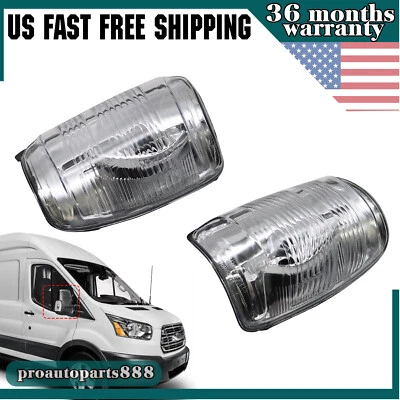 Juego de 2 pares de lentes de señal de giro de espejo retrovisor para Ford Transit Van T150 T250 T350 nuevo Foto 1 de 4