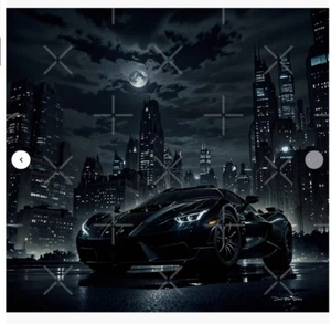 Póster Night Rider - 33,1" x 33,1" - Semi brillante - Imagen 1 de 2