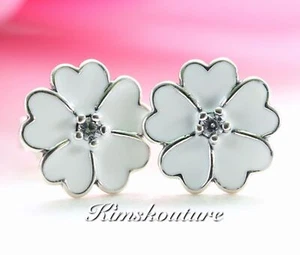 AUTHENTIC PANDORA EARRINGS PRIMROSE STUD EARRINGS #290569EN12 - Picture 1 of 4