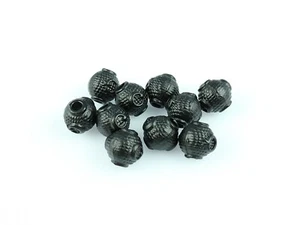 Estrella lunar negra 10 piezas tapón tibet plata para hacer cuentas de oración Tesbih 923006 - Imagen 1 de 4