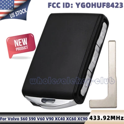 Llavero remoto YGOHUF8423 para Polestar para Volvo S60 S90 V60 V90 XC40 XC60 XC90 Foto 1 de 4