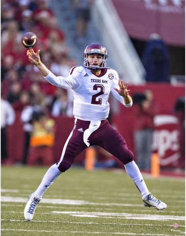 Johnny Manziel Texas A&M Aggies Unsigned Throwing 11" x 14" Photo - Fanatics Cover